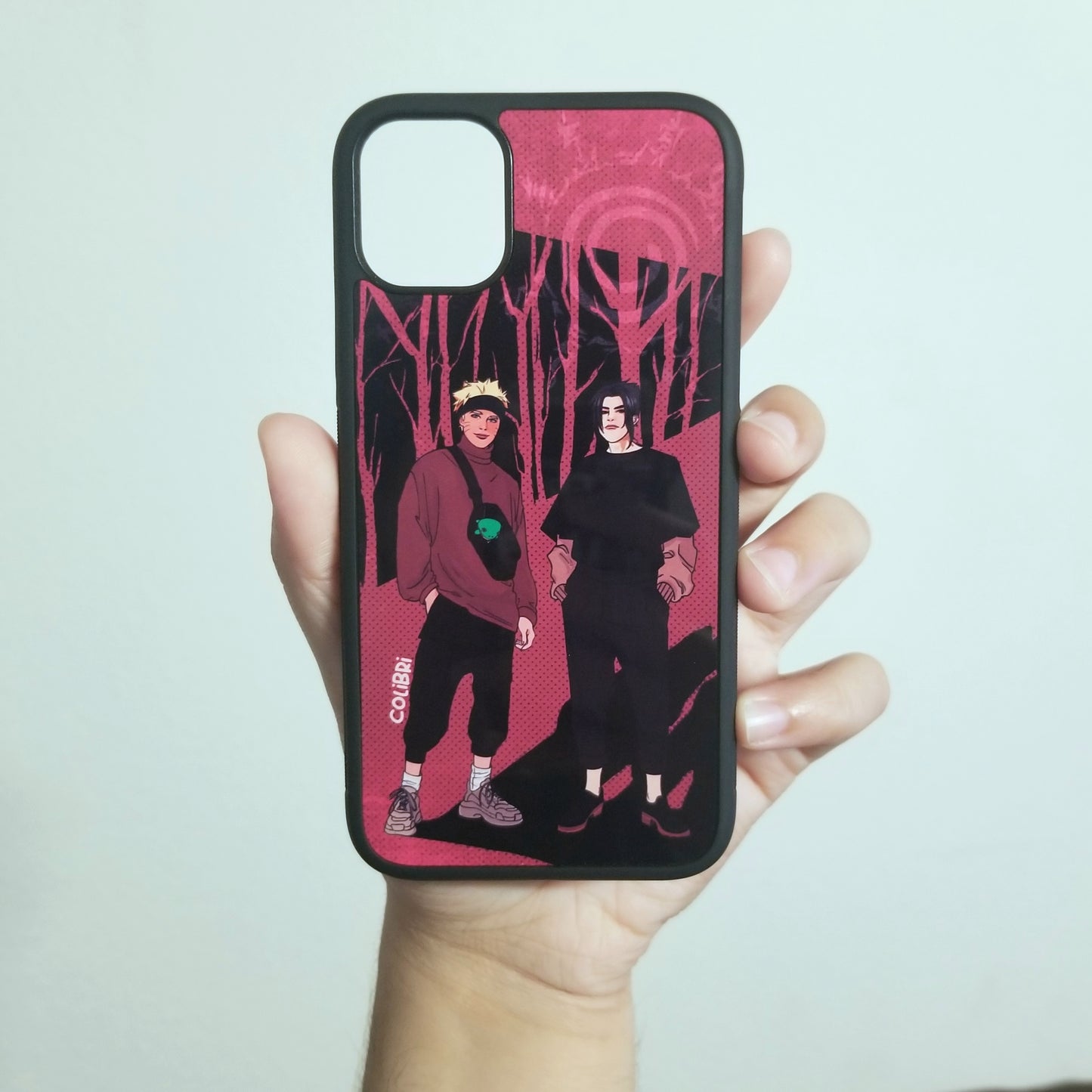 Naruto + Sasuke Modern Streetwear Phone Case *Original Art by Colibri