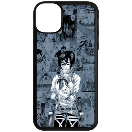 Attack on Titan Manga Panel phone case. Mikasa holding Eren's head. Season Finale phone case
